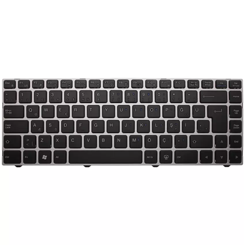 Casper MP-11P56TQ-528W, MP-11P56TQ-528W1 Notebook Klavye (Gümüş TR)