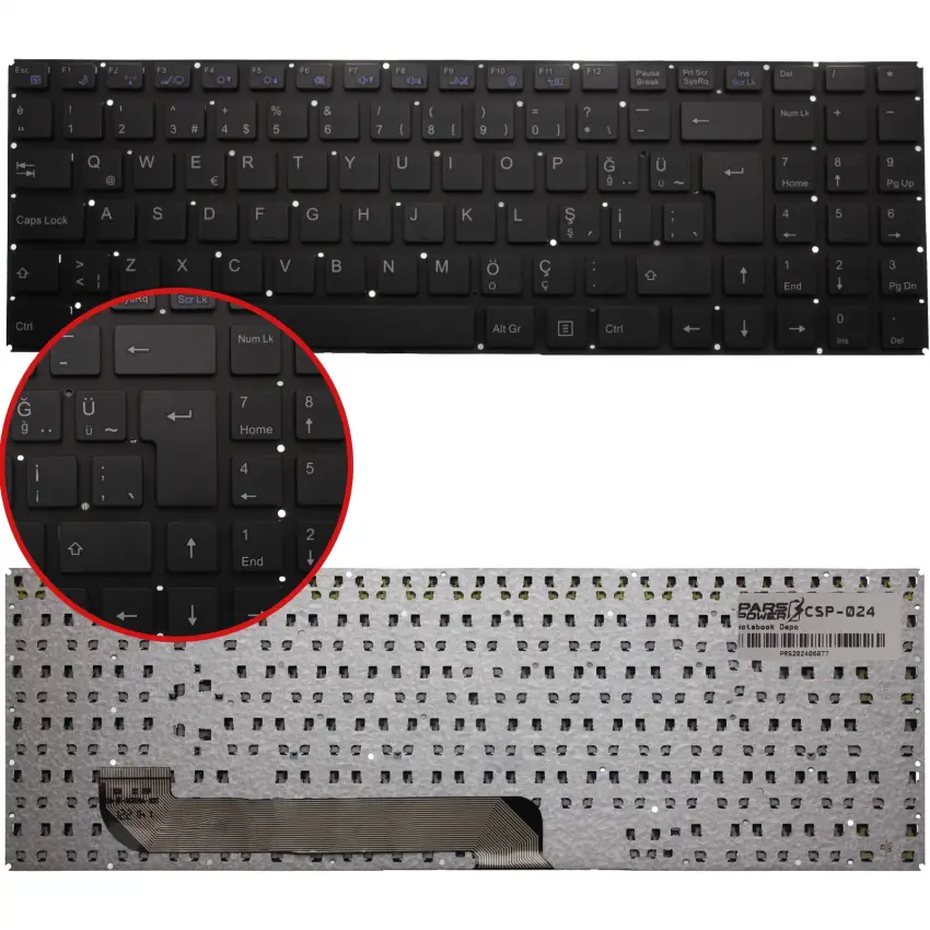 Casper Nirvana CLC.4030-4L05A Notebook Klavye (Siyah TR)