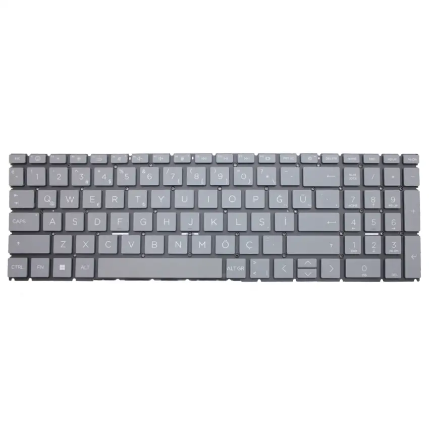 Hp 15-fd0040nt (B17dBEA) Klavye Işıklı (Füme TR)