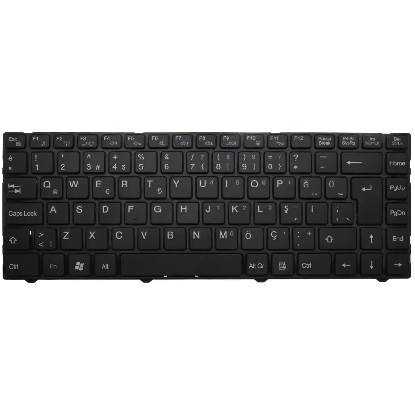 Casper Nirvana CBL Serisi Uyumlu Notebook Klavye (Siyah TR)