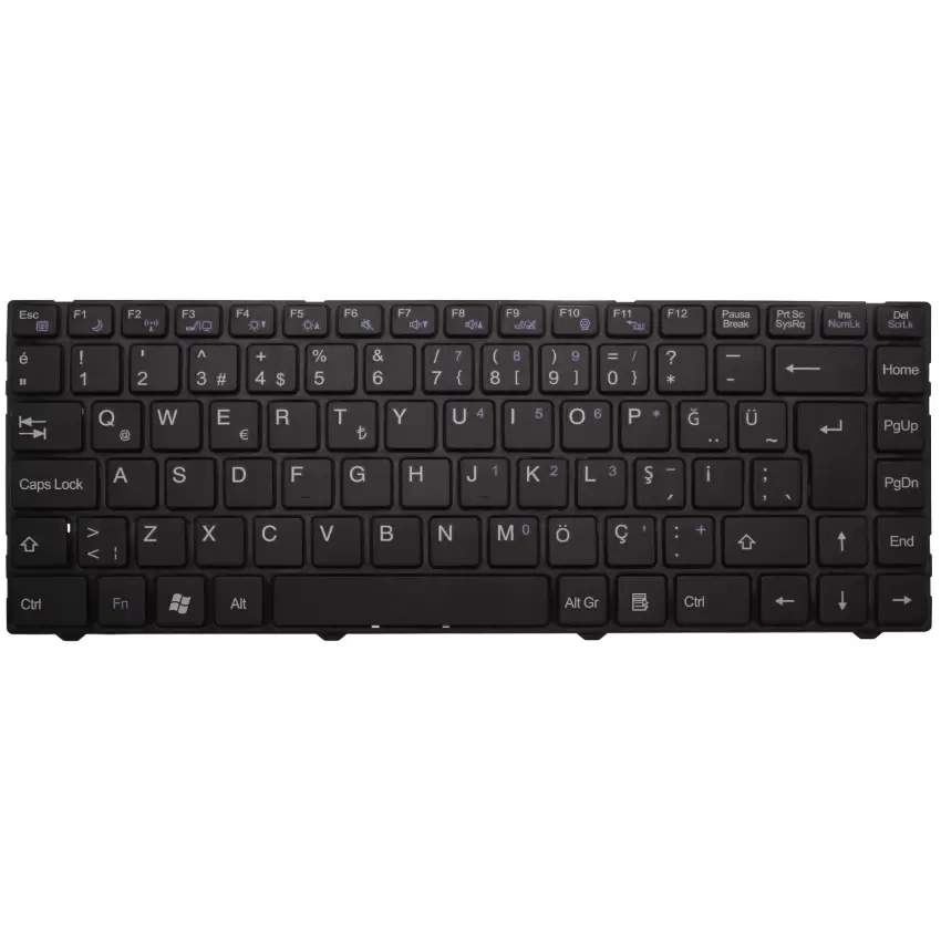 Exper L4B-Y01 Uyumlu Notebook Klavye (Siyah TR)
