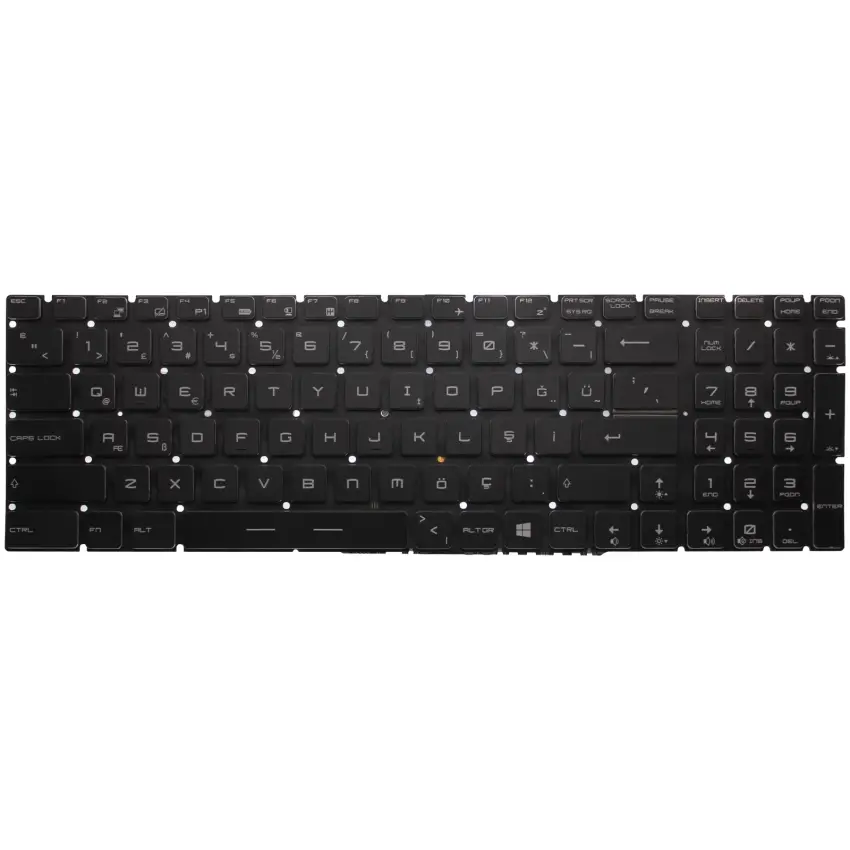 Msi V143422DK1 Uyumlu Notebook Klavye (Siyah Işıklı TR)