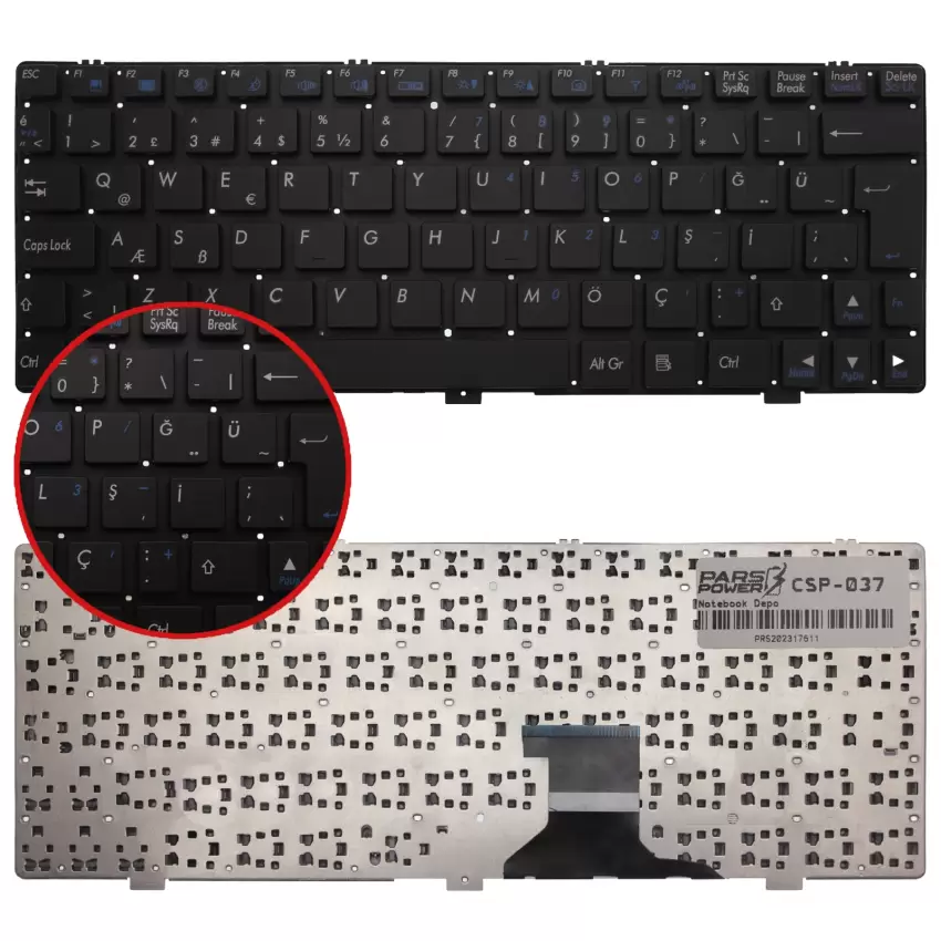 Exper M1110M Notebook Klavye (Siyah TR)