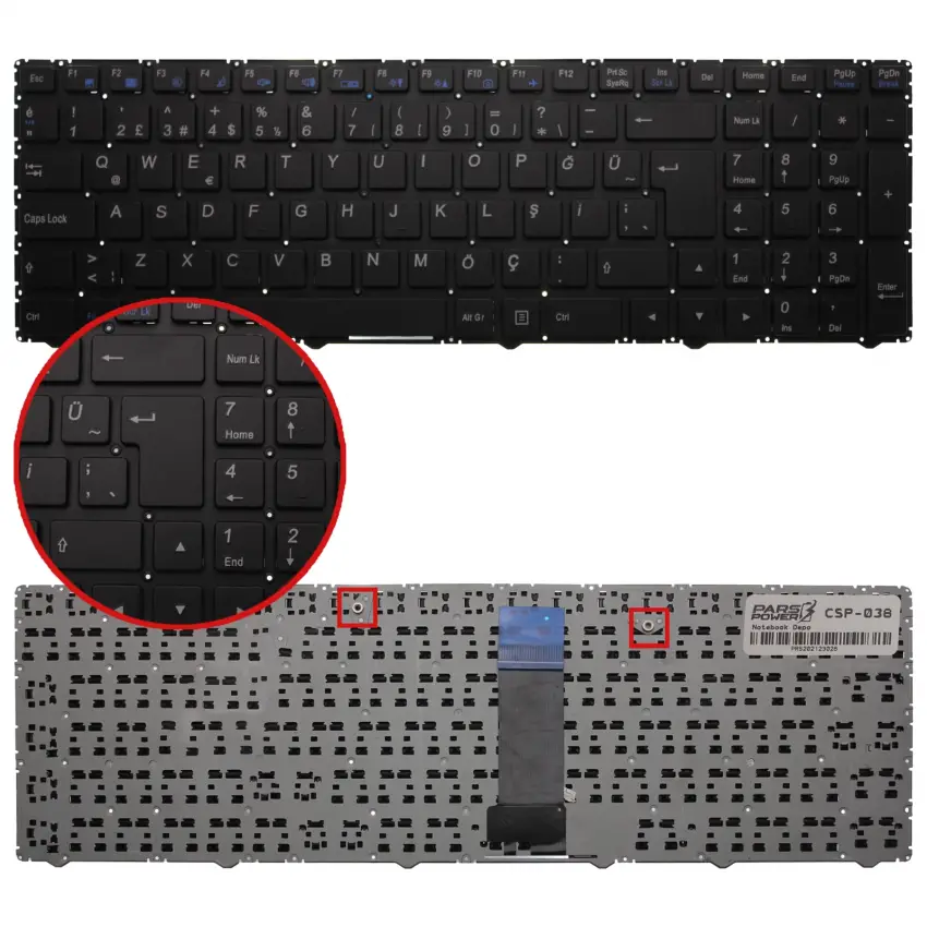 Grundig GNB 1550 A1 B2, GNB-1550B1B2 Notebook Klavye (Siyah TR)