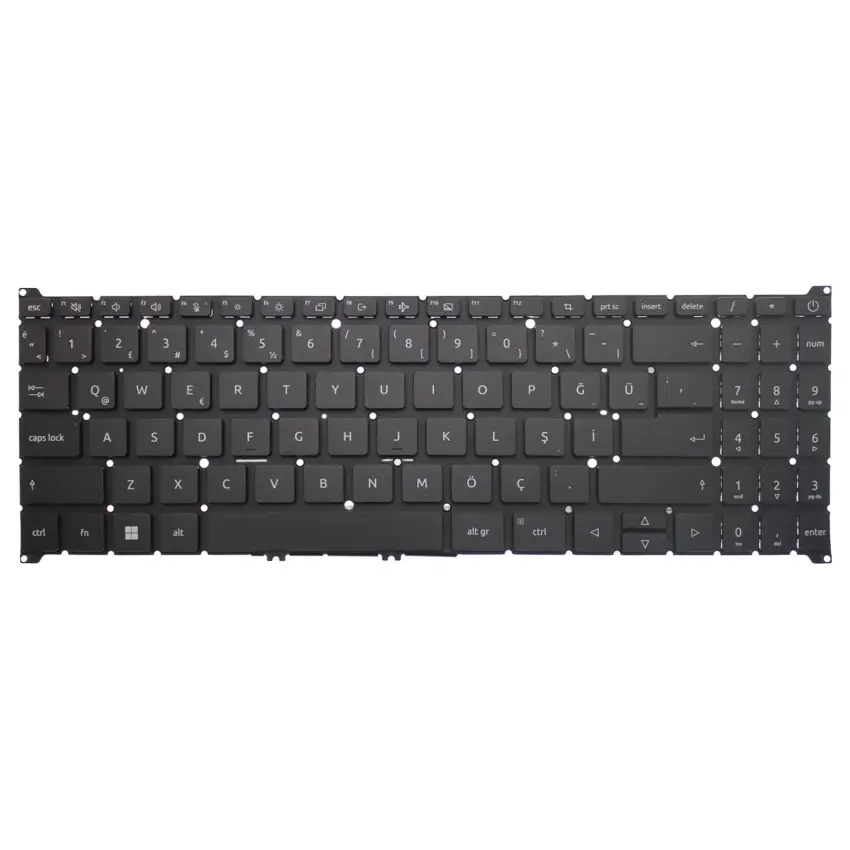 Acer TravelMate P2 TMP215-54-53Z1 Klavye (Siyah TR)