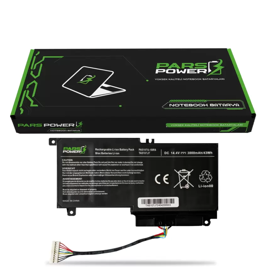 Toshiba Satellite L50-A-16Q (PSKJNE-03J009PL) Notebook Batarya - Pil (Pars Power)