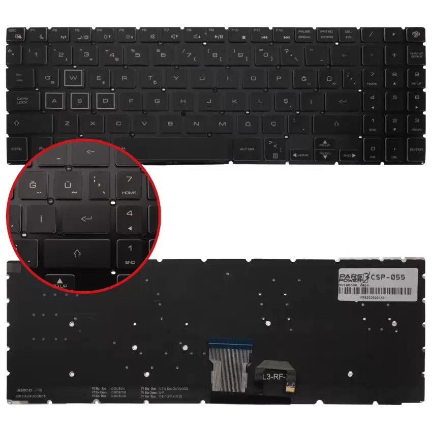 Casper Excalibur G900 Serisi Klavye Işıklı (Siyah TR)