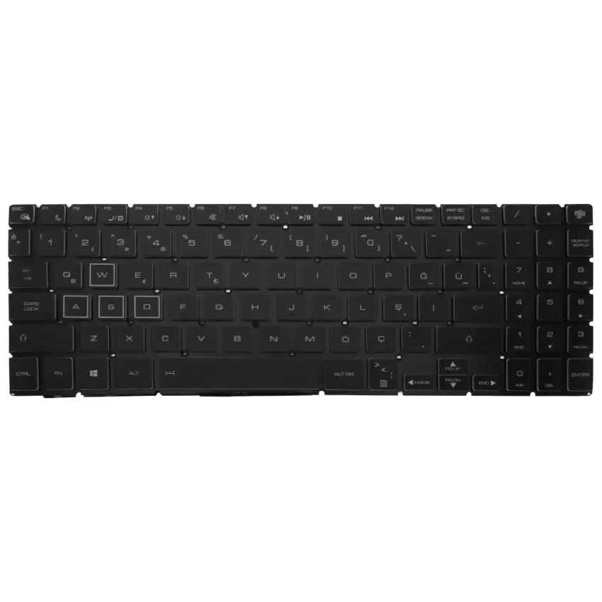 Casper Excalibur G900 Serisi Klavye Işıklı (Siyah TR)