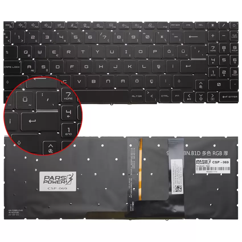 MSI Katana 17 B12VFK-082XTR Klavye Işıklı (Siyah TR)