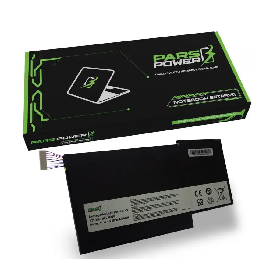 MSI Creator 15M A10SD-457TR, 15M A10SD-415 Batarya - Pil (Pars Power)