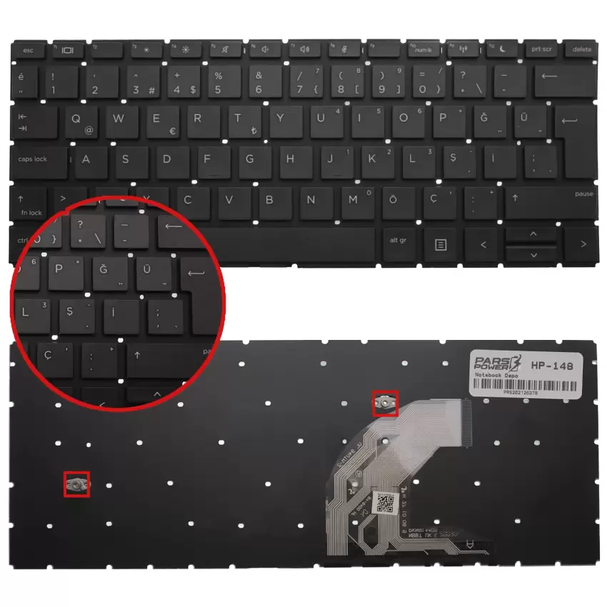 HP ProBook 430 G6 (6MQ80EA) Klavye (Siyah TR)