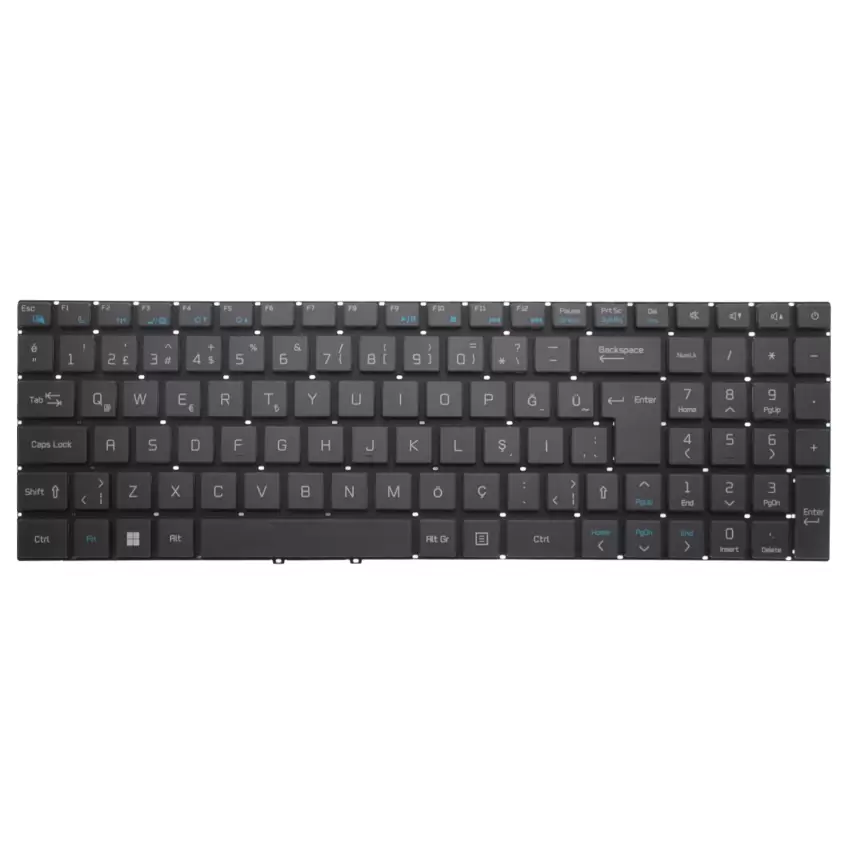 Casper Nirvana C370 Serisi Notebook Klavye (Siyah TR)