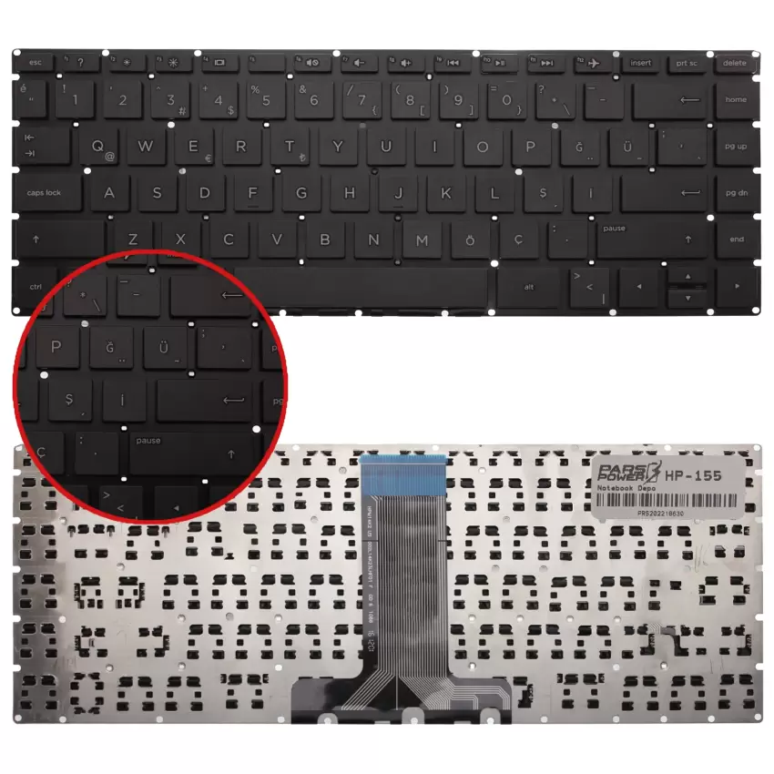 HP Pavilion 14-al105nt (Y7Y48EA) Klavye (Siyah TR)