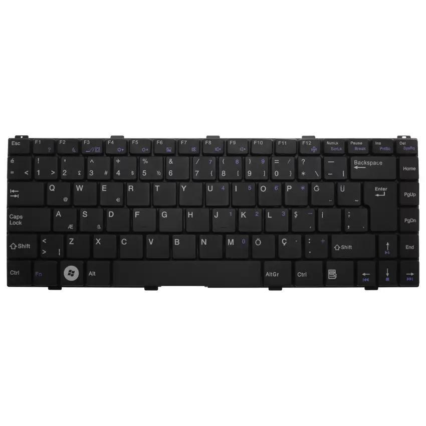 Grundig W20L62 Notebook Klavye (Siyah TR)