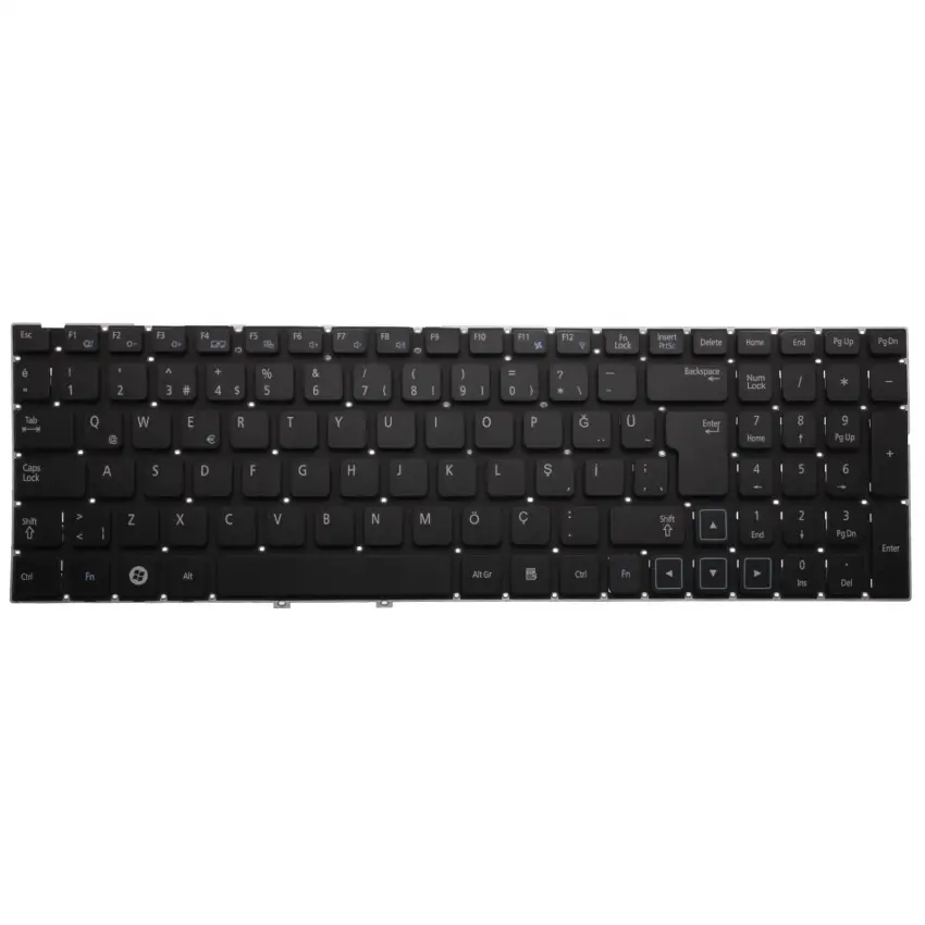 Samsung NP300V5AH, NP300V5AI, NP300V5Z Notebook Klavye (Siyah TR)