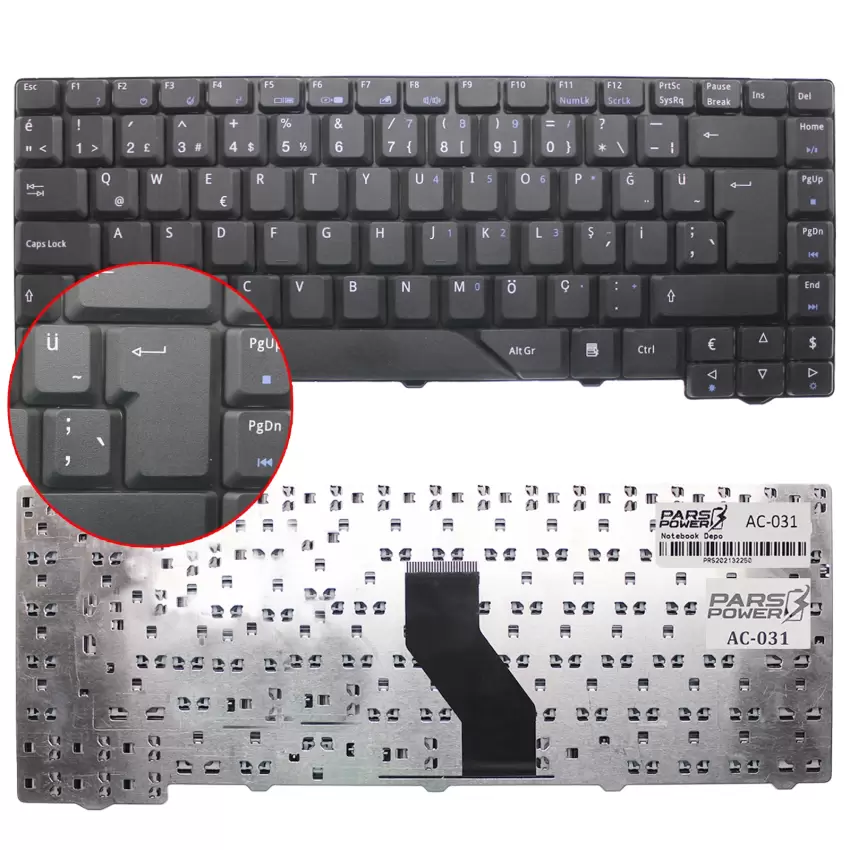 Acer ZD1, V-0109BIAS1-US, V072146AS1 Notebook Klavye (Siyah TR)
