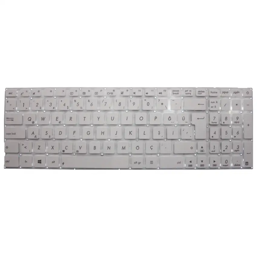 Asus VivoBook X540UB-GO357T, X540UA-GO2447 Klavye (Beyaz TR)