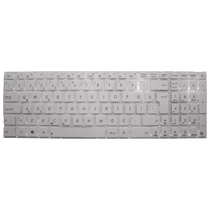 Asus VivoBook X540NA-GQ137, X540UA-GO2902T Klavye (Beyaz TR)