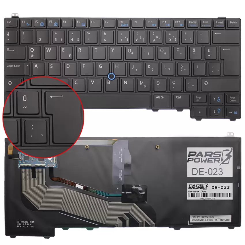 Dell PK130WQ3A28 Notebook Klavye (Siyah TR)