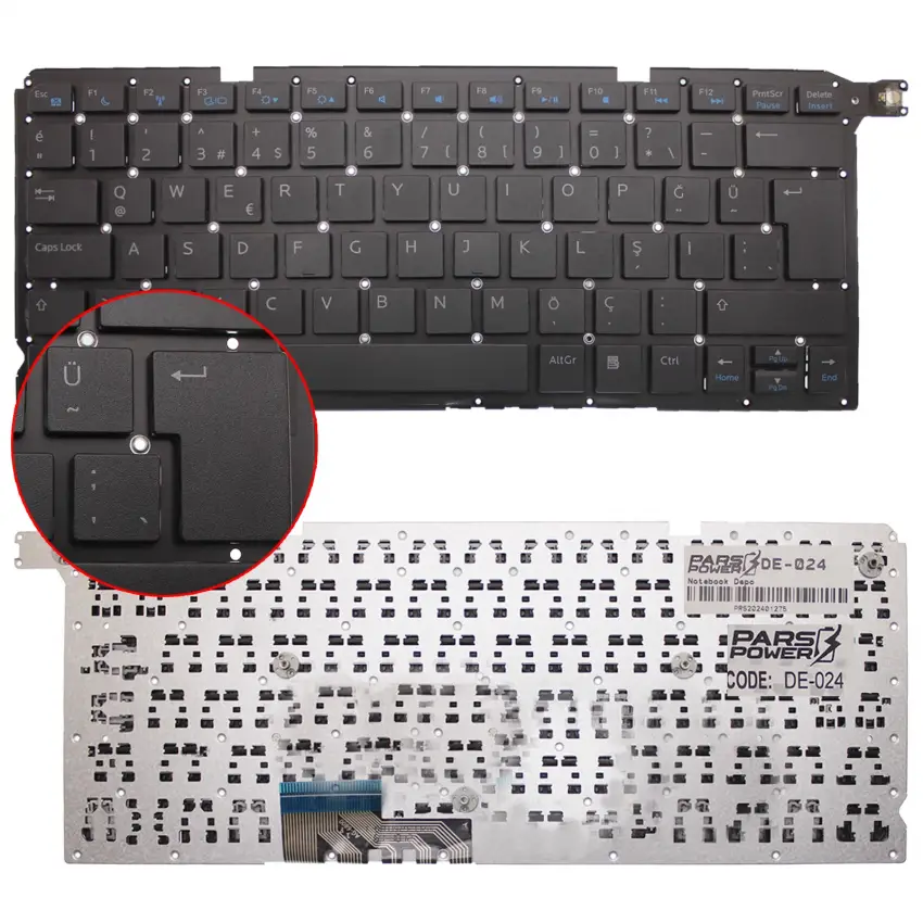 Dell Vostro 14Z P41G Notebook Klavye (Siyah TR)