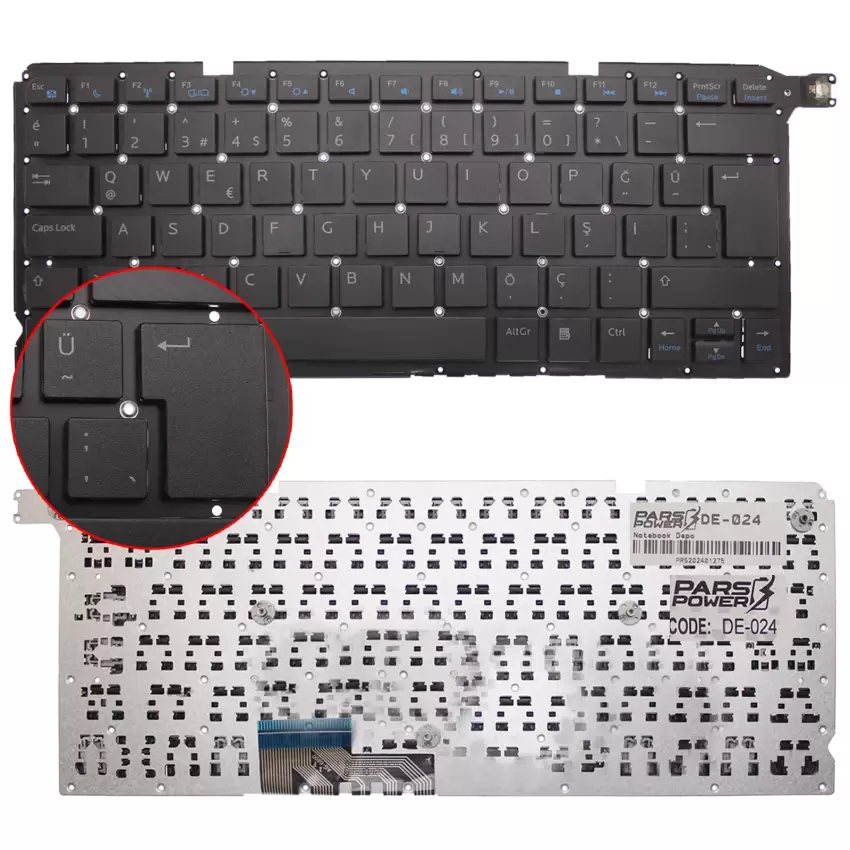 Dell Vostro V5480 Notebook Klavye (Siyah TR)