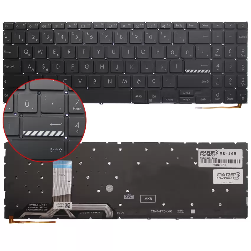 Asus Vivobook Go 15 E1504GA-NJ340 Klavye Işıklı (Siyah TR)