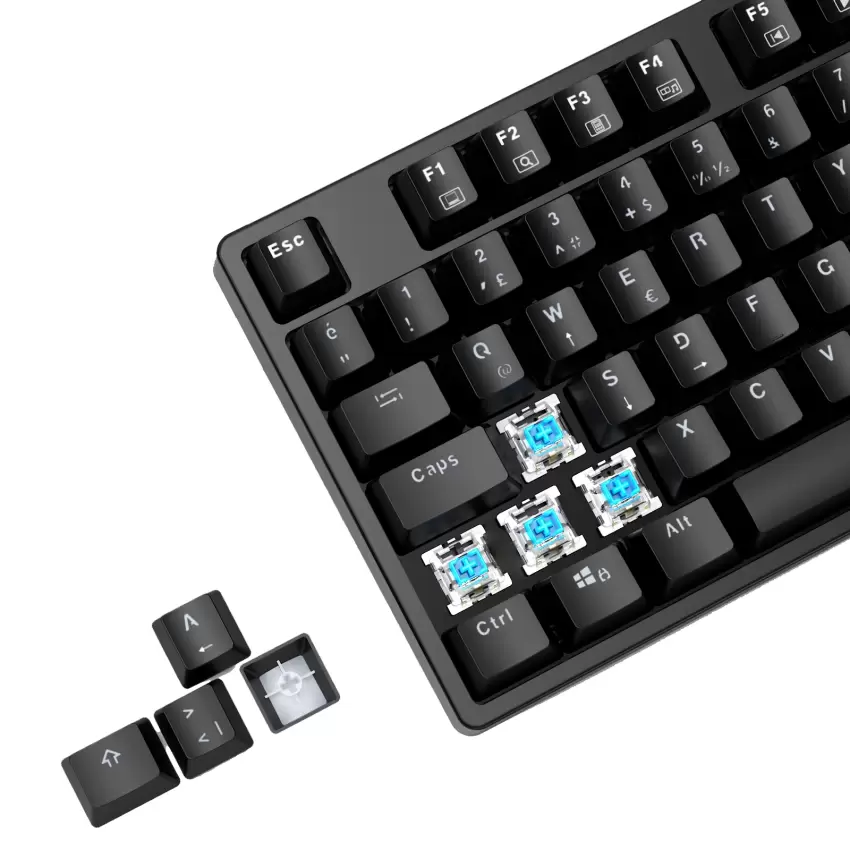 GAMEAGLE FULLFLEX MK-89X1B Mekanik Işıklı Oyuncu Klavye Türkçe Q (Blue Switch)