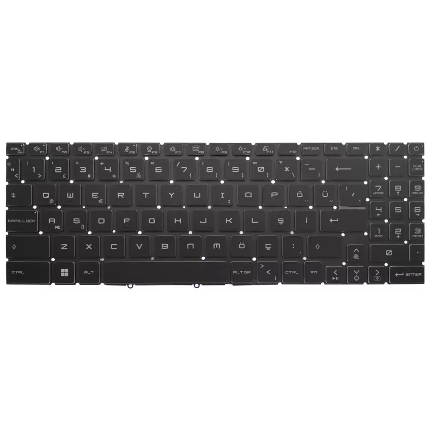MSI Vector GP68HX 13VH-055TR Klavye Işıklı (Siyah TR)