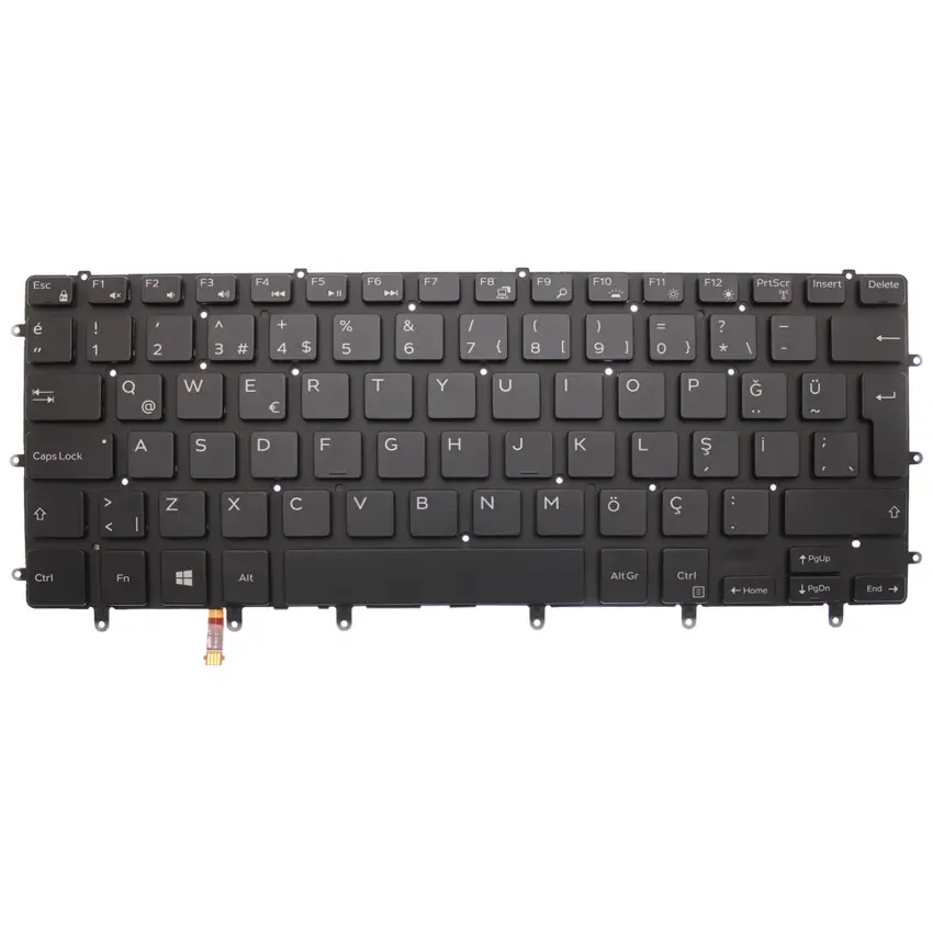 Dell 13-7000 Serisi Notebook Klavye (Siyah TR)