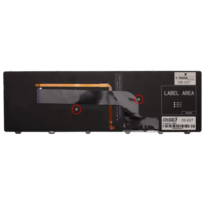 Dell Inspiron 15-7000 Serisi Uyumlu Notebook Klavye Işıklı (Gümüş TR)