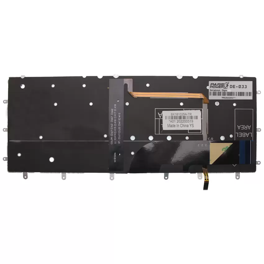 Dell 102-14A63LHD01 14A6-RF-A02 Notebook Klavye Işıklı (Siyah TR)