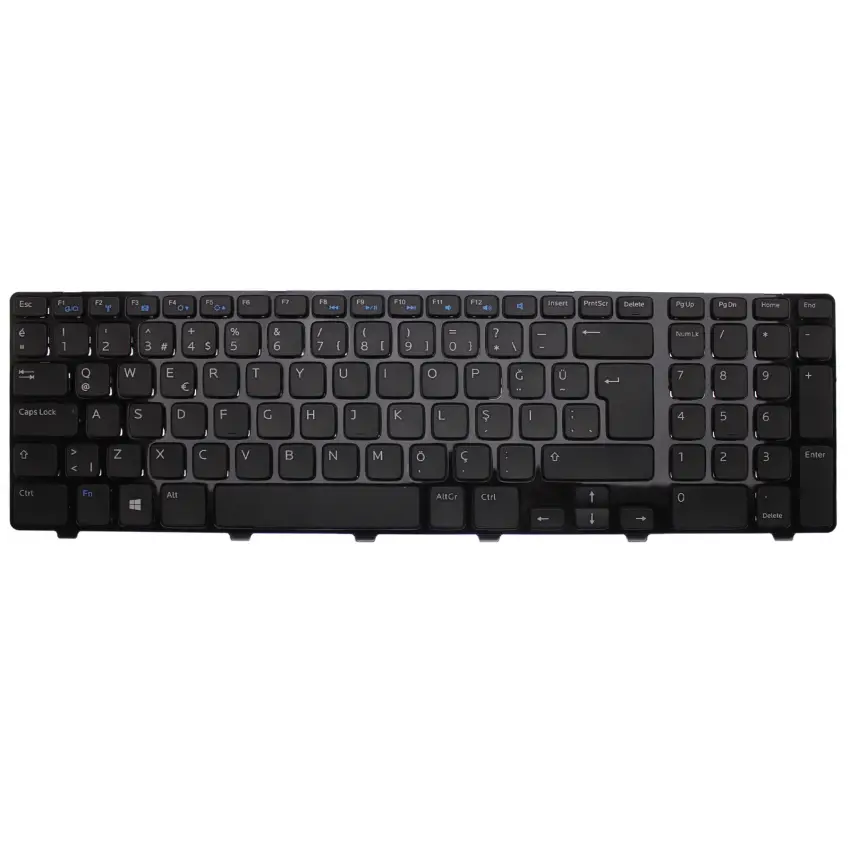 Dell 0JJNFF, 1XVY2 Notebook Klavye (Siyah TR)