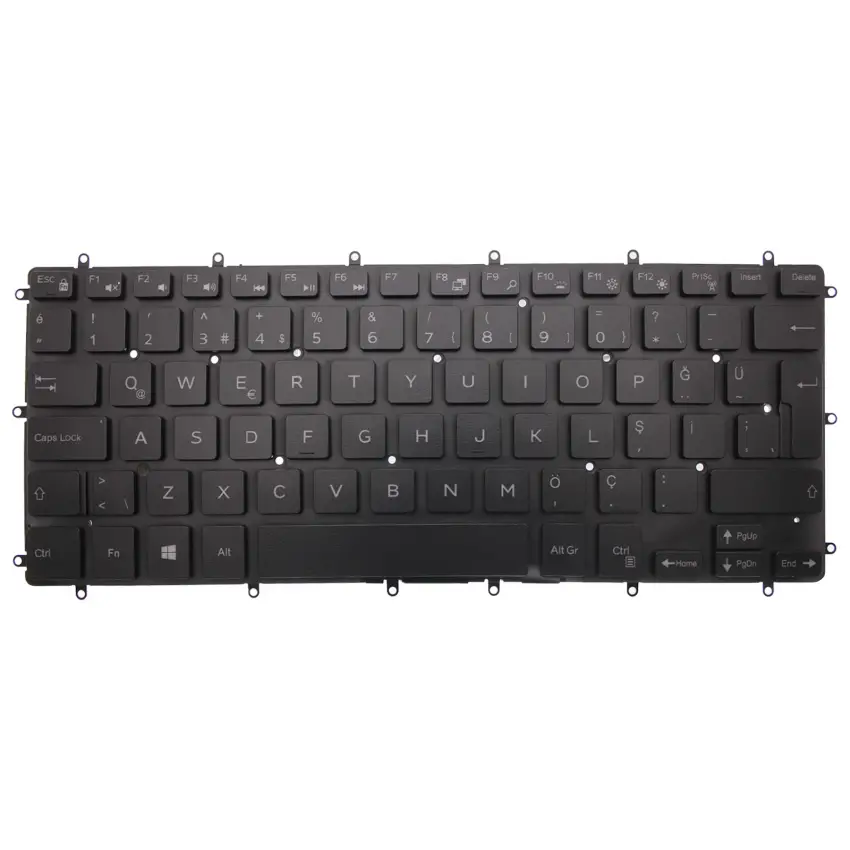 Dell Latitude 3379 2-in-1 Notebook Klavye Işıklı (Siyah TR)
