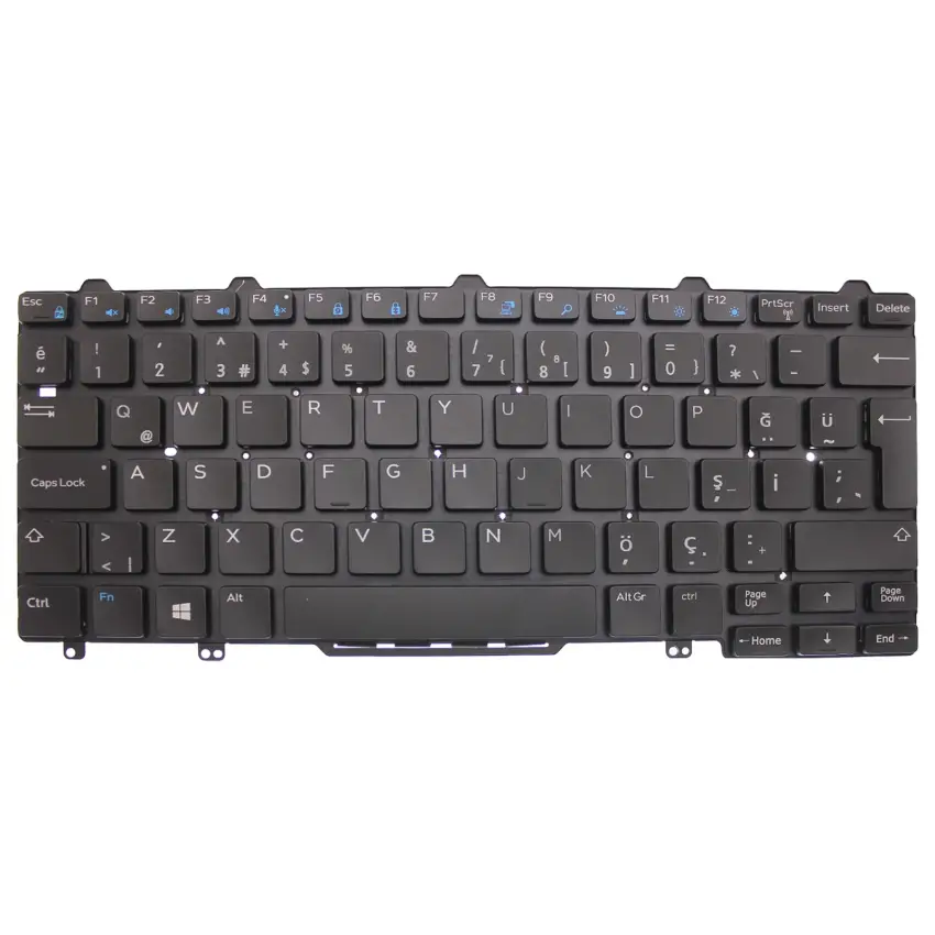 Dell Latitude XPS 08VRP9, 0F2TF5 Klavye Işıklı (Siyah TR)