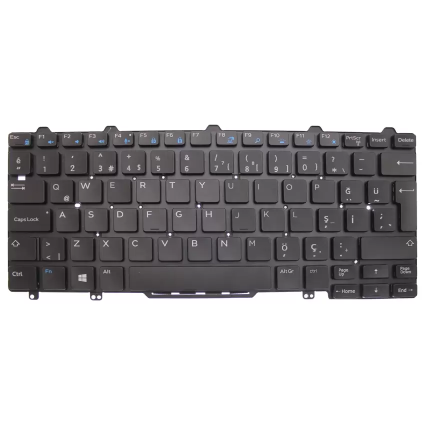Dell Latitude E7270 N003LE727012EMEA_WIN Klavye Işıklı (Siyah TR)