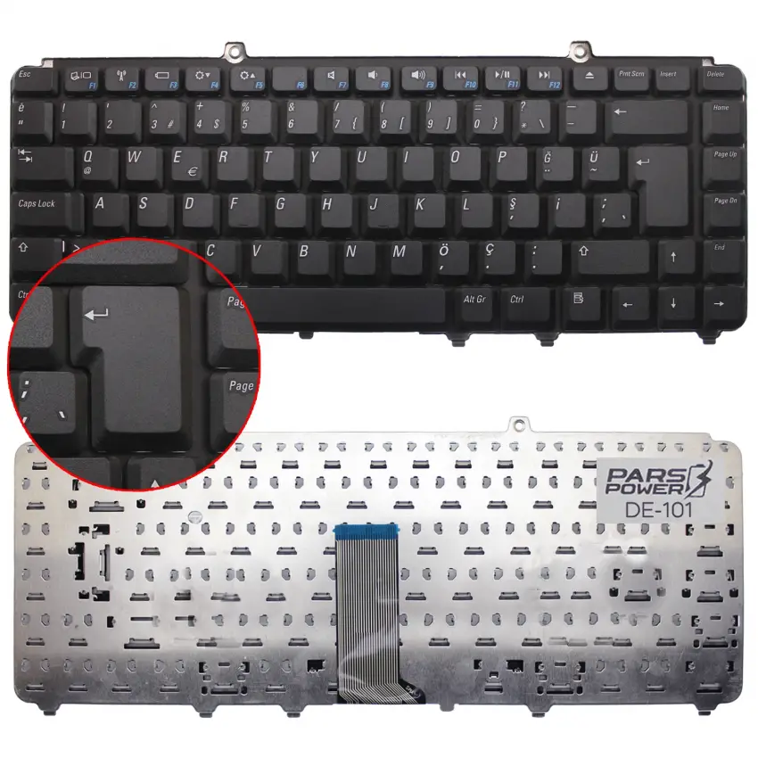 Dell 0JM629, 0KT429, 0MU194, 0MU203 Notebook Klavye (Siyah TR)