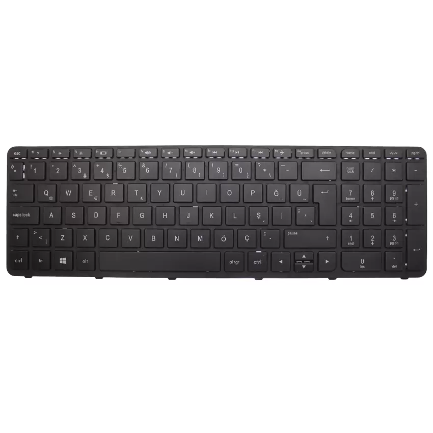 HP 250 G3 J4T54EA, J4T57EA, J4T62EA Notebook Klavye (Siyah TR)