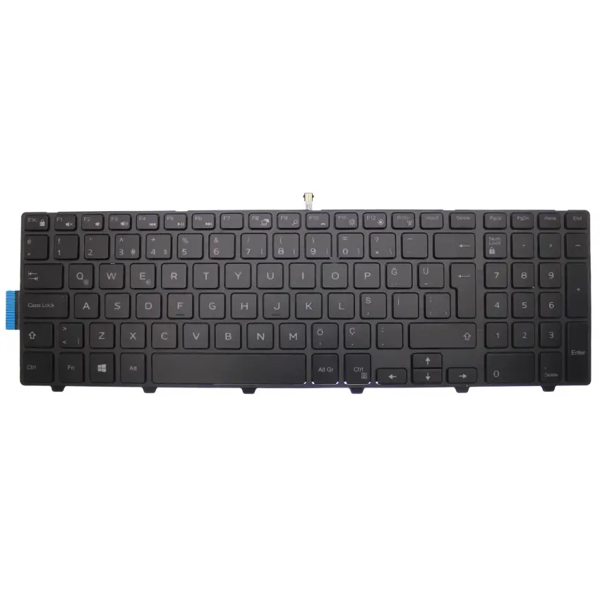 Dell Latitude 3550, Vostro 15-3558 Notebook Klavye Işıklı (Siyah TR)