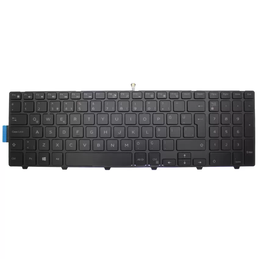 Dell SN8234, P39F, P40F Notebook Klavye Işıklı (Siyah TR)