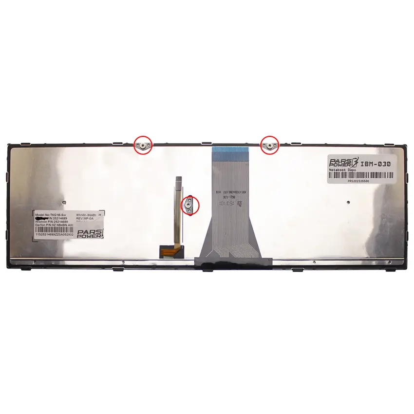 Lenovo Flex 2-15, Type 20405, 80FK Notebook Klavye Işıklı (Siyah TR)