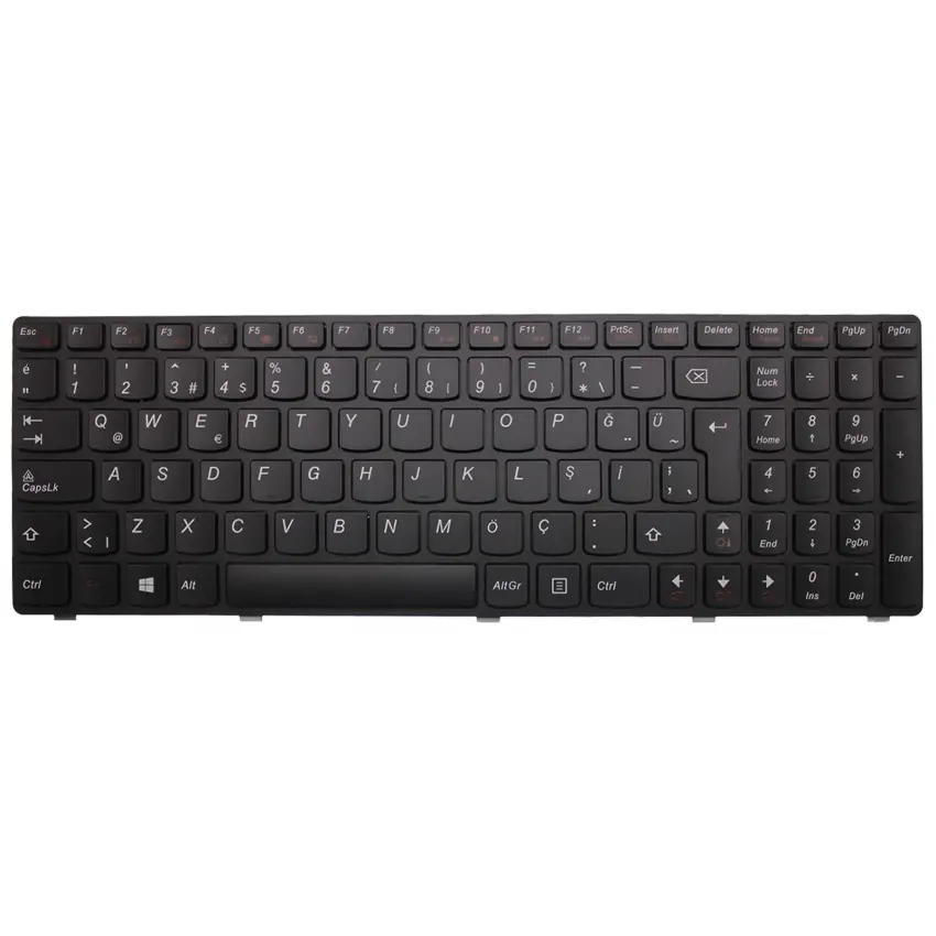 Lenovo ideaPad B580 Type 20144, 4377, 4720 Notebook Klavye (Siyah TR)