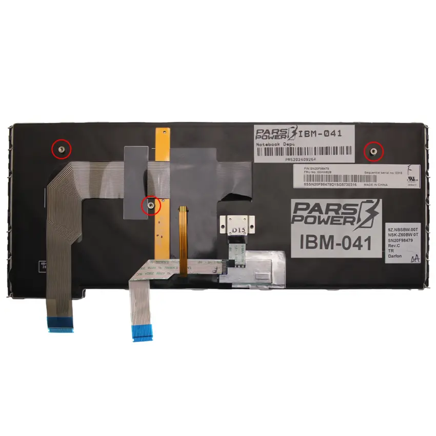 Lenovo ThinkPad Yoga S3 460 20E Notebook Klavye Işıklı (Siyah TR)