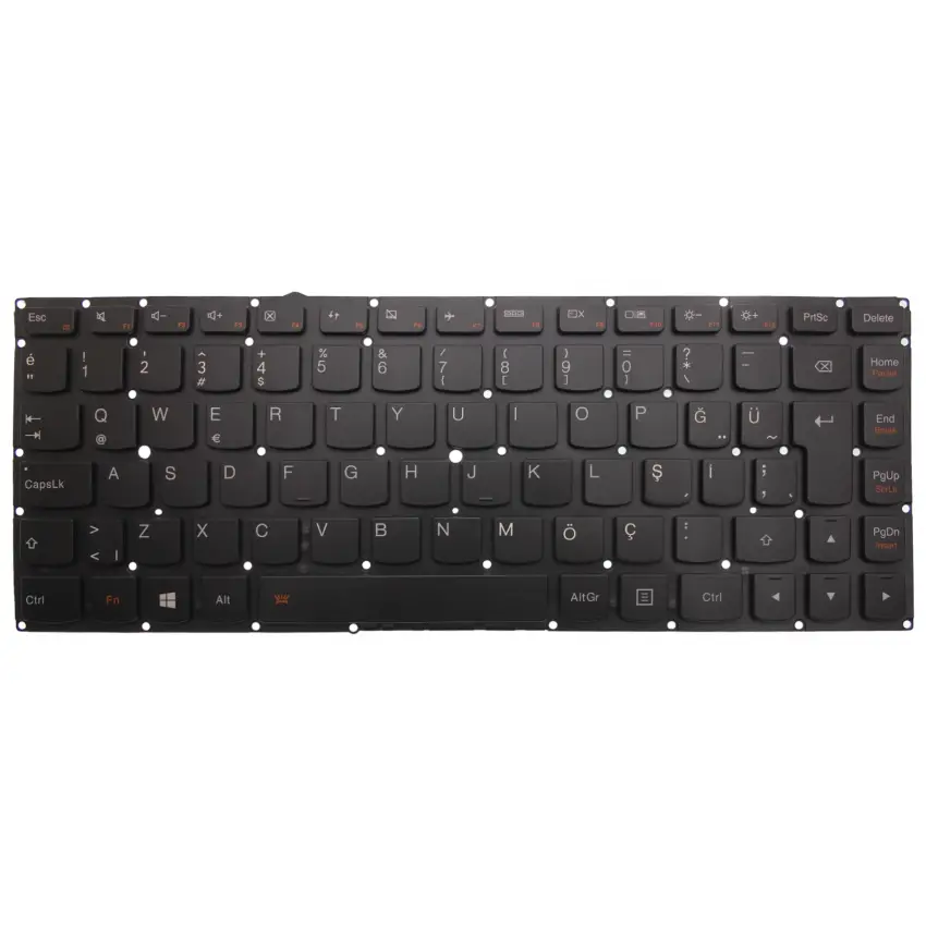 Lenovo ideaPad Yoga 80MK00F8TX Uyumlu Notebook Klavye (Siyah TR)
