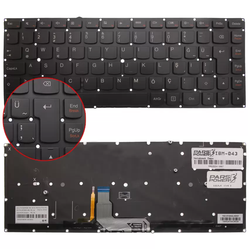 V-152720AS1, V152720AS1 Uyumlu Notebook Klavye (Siyah TR)
