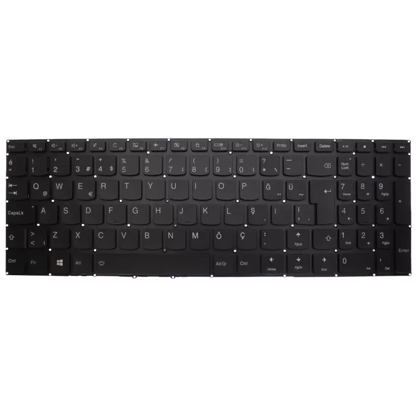 Lenovo ideaPad V110-15IBR,V310-15ABR, V310-15ISK, V510-15IKB Serisi Notebook Klavye Işıklı Siyah
