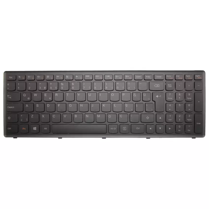Lenovo G500S, G505S, G510S, S500, S510P, Z510, Z510P Notebook Klavye (Siyah TR)
