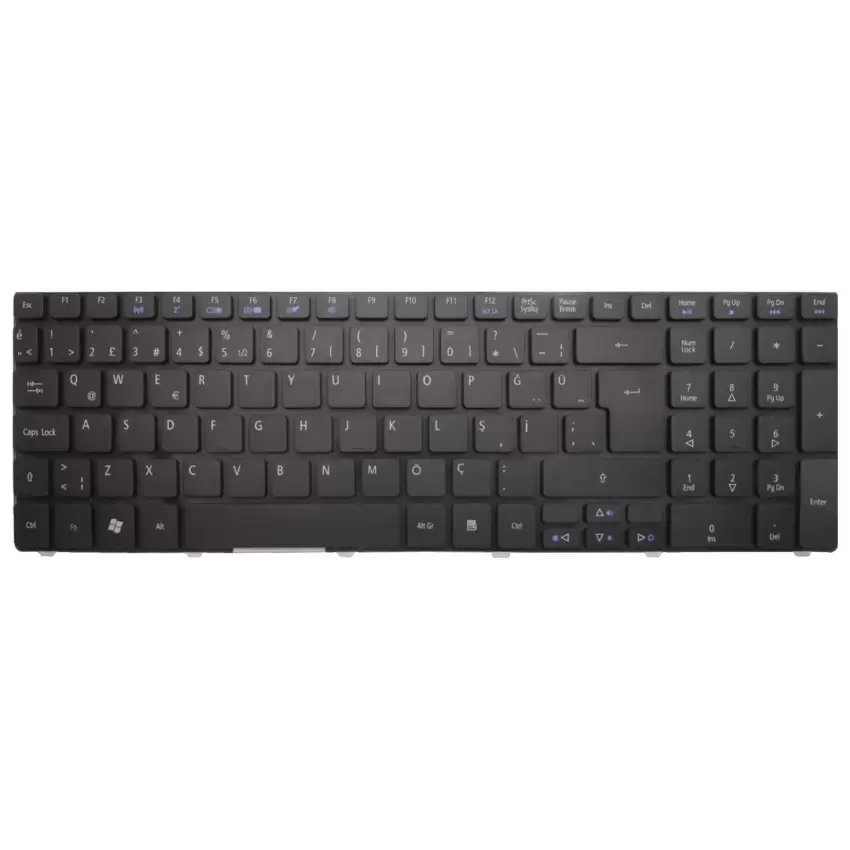 Acer PK130C93A00, PK130C93A07, PK130C93A19 Notebook Klavye (Siyah TR)