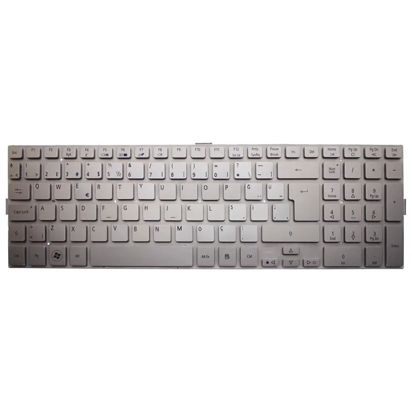 Acer 5943G Notebook Klavye (Gümüş TR)