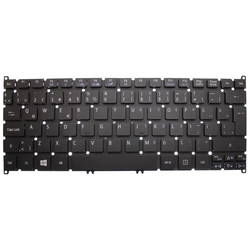 Acer 3ICP5/65/88, 3ICP5/67/90 Notebook Klavye (Siyah TR)