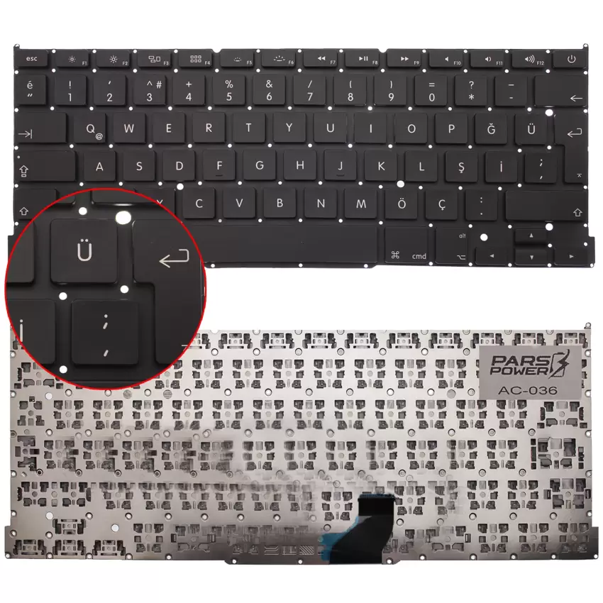 Apple ME864LL, ME866LL Klavye (Siyah Tr)